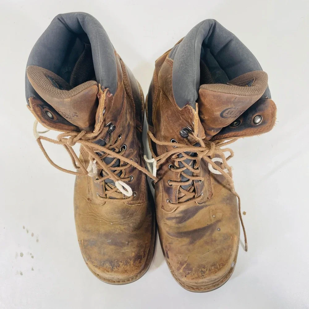 Chippewa 55026 Mens Brown Leather Logger Work Boots Size 10M ASTM F2413-11